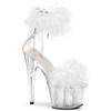 Pleaser - ADORE724F Sandale à bride à la cheville, Pole dance chaussures - Chaussures de pole dance - Blanc Product image
